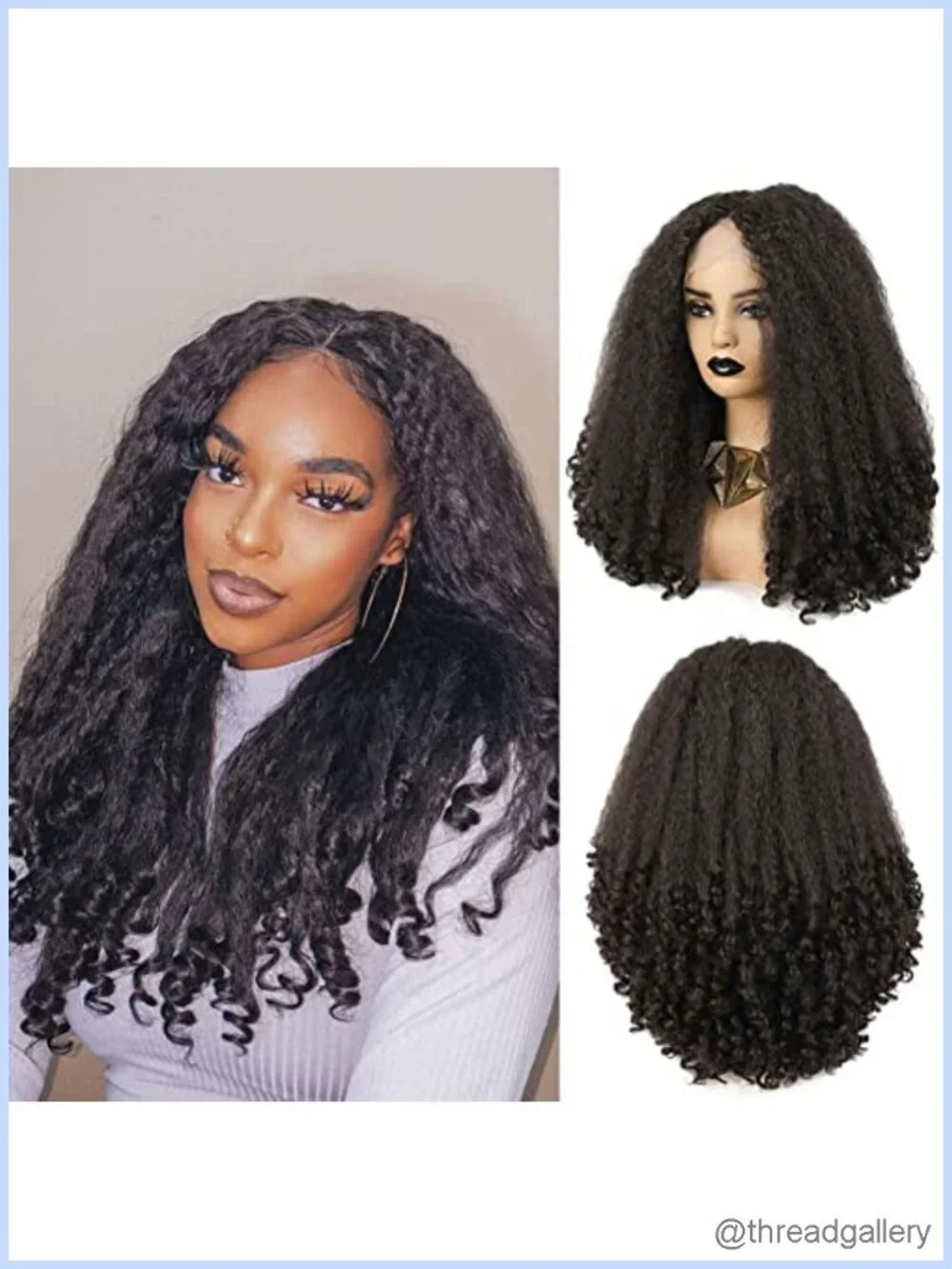 Synthetic T Part Lace Front Wig 20 Inch Heat Friendly